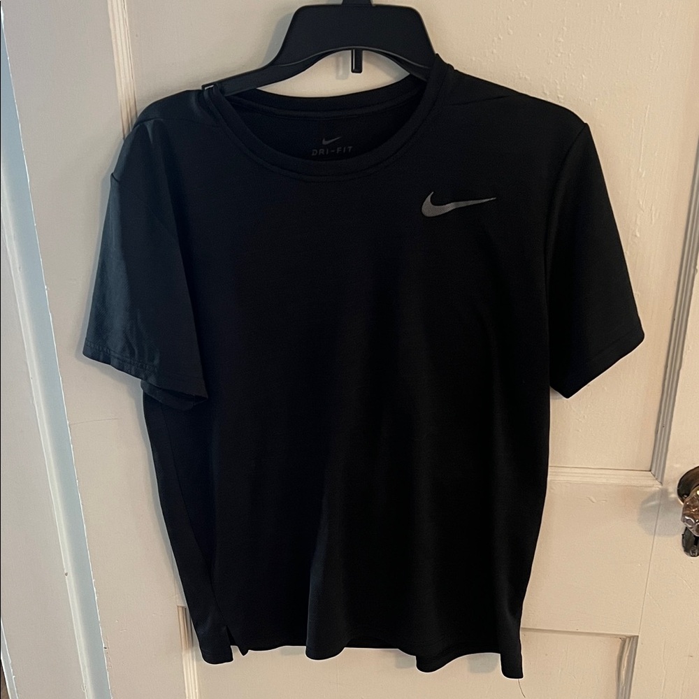 Nike Black Tee with Silver Logo